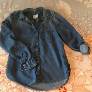 Blue camp shirt